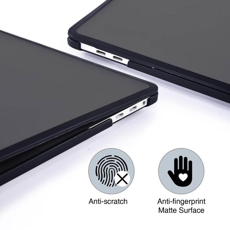 BlueSwan Compatible with MacBook Pro 13 inch Case 2022-2017 A2338 M2/M1 A2289 A2251 A2159 A1989 A1706 A1708  Anti-Cracking and Anti-Fingerprint Hard Shell Case  Soft TPU Bumper + PC - Image 3